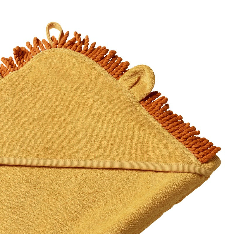 Lion Hooded Towel || Golden