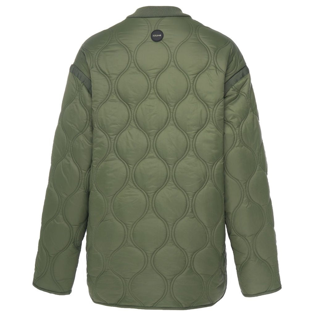 Talei - Women's Quilt Bomber || Olive Green