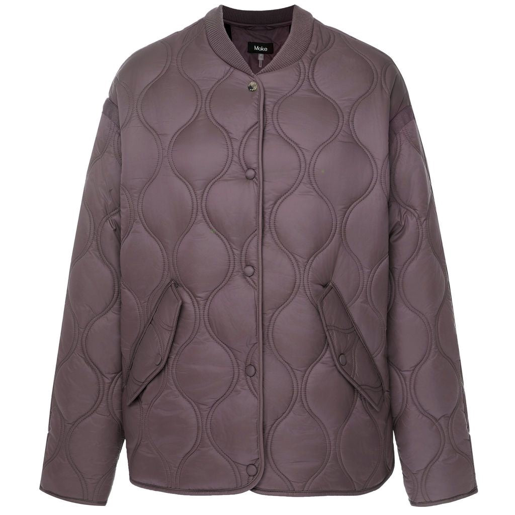 Talei - Women's Quilt Bomber || Cocoa