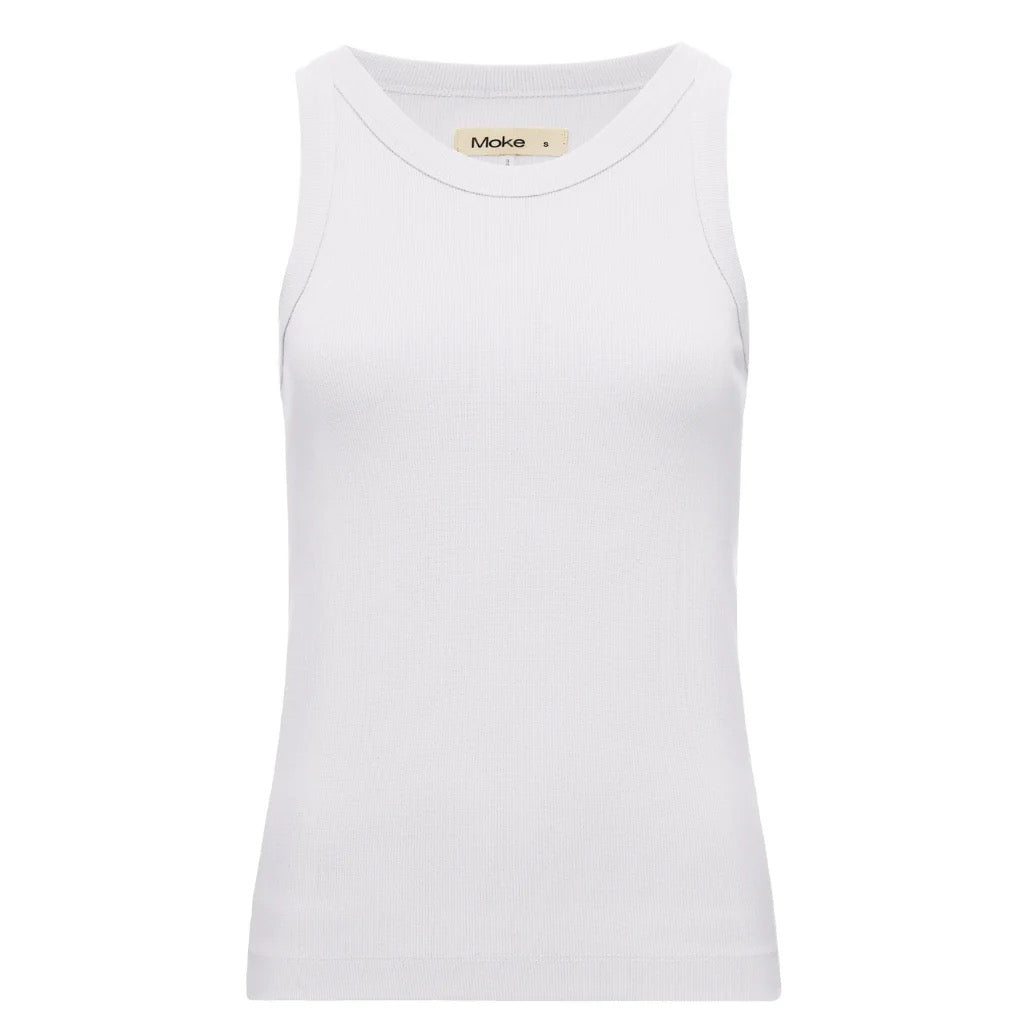 Ede - Women&#39;s Rib Tank || White