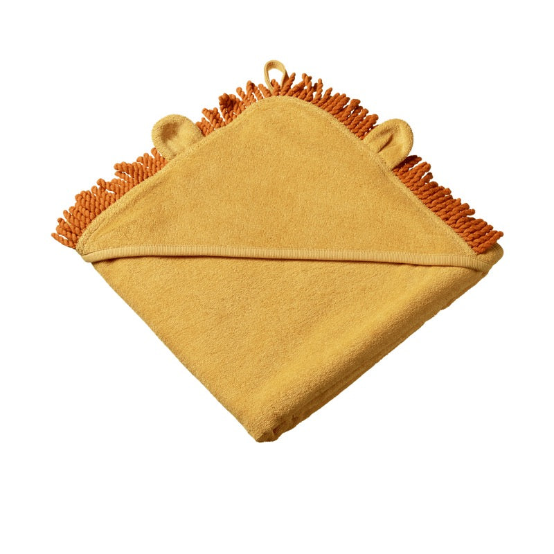 Lion Hooded Towel || Golden