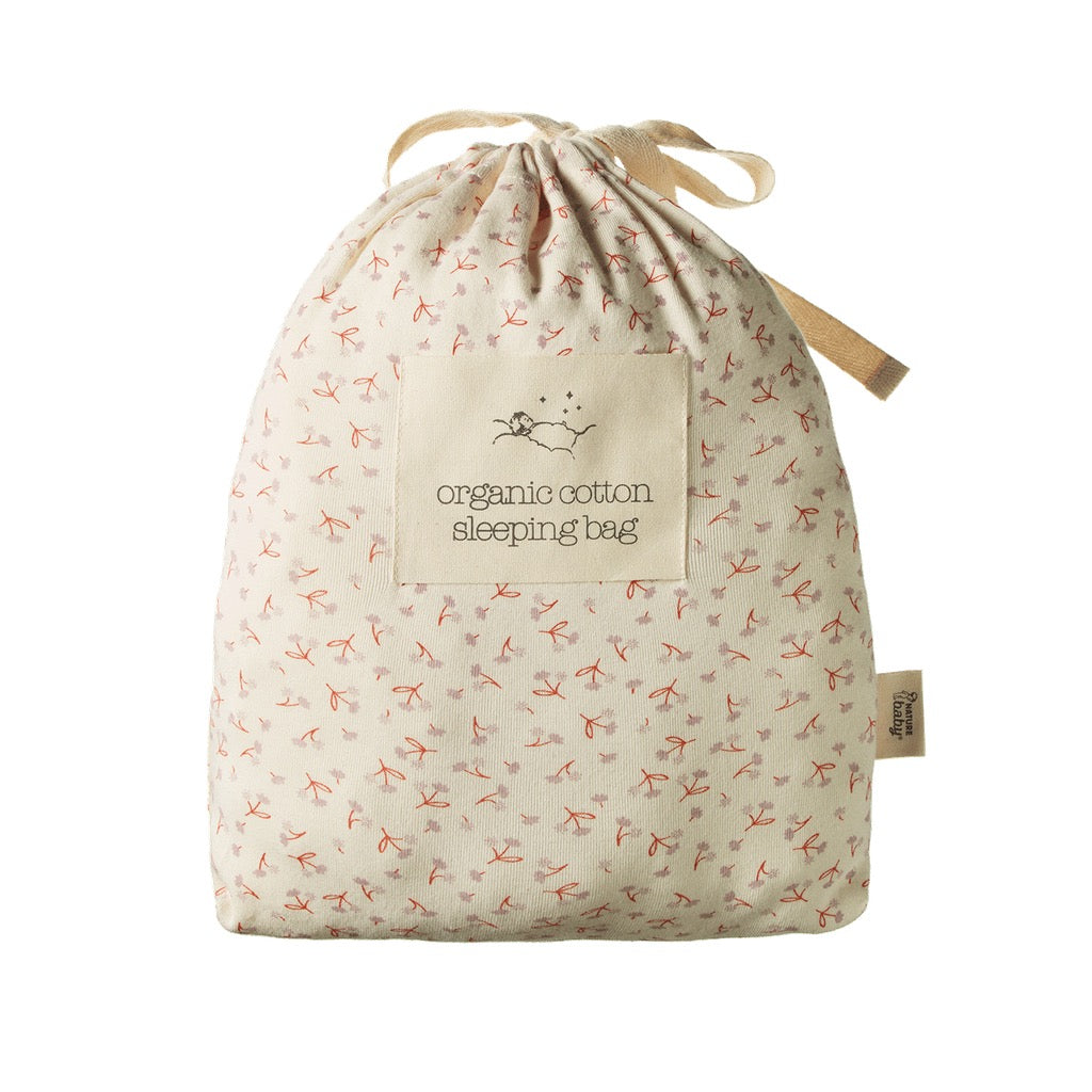 Organic Cotton Sleeping Bag || Dandelion Print