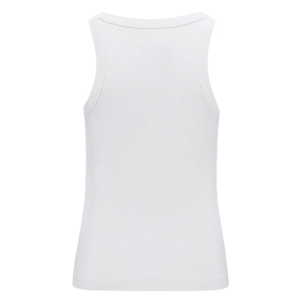 Ede - Women&#39;s Rib Tank || White
