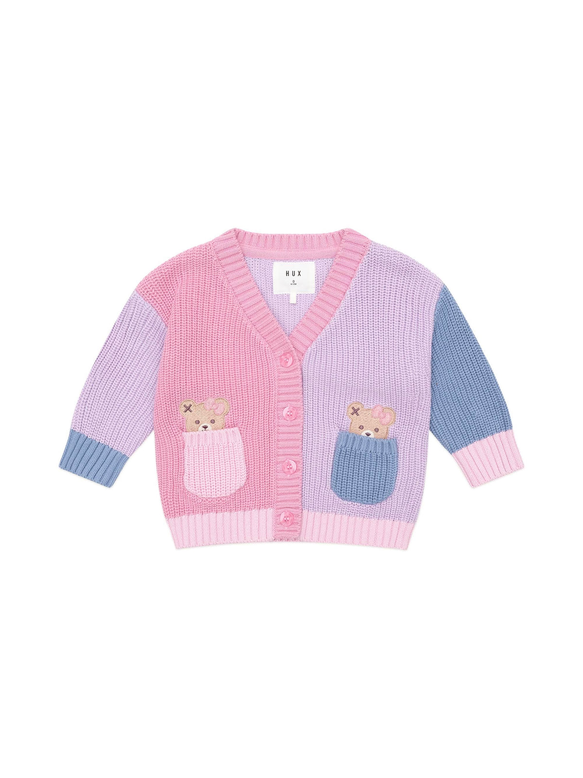 Peeping Pocket Girl Cardigan || Multi