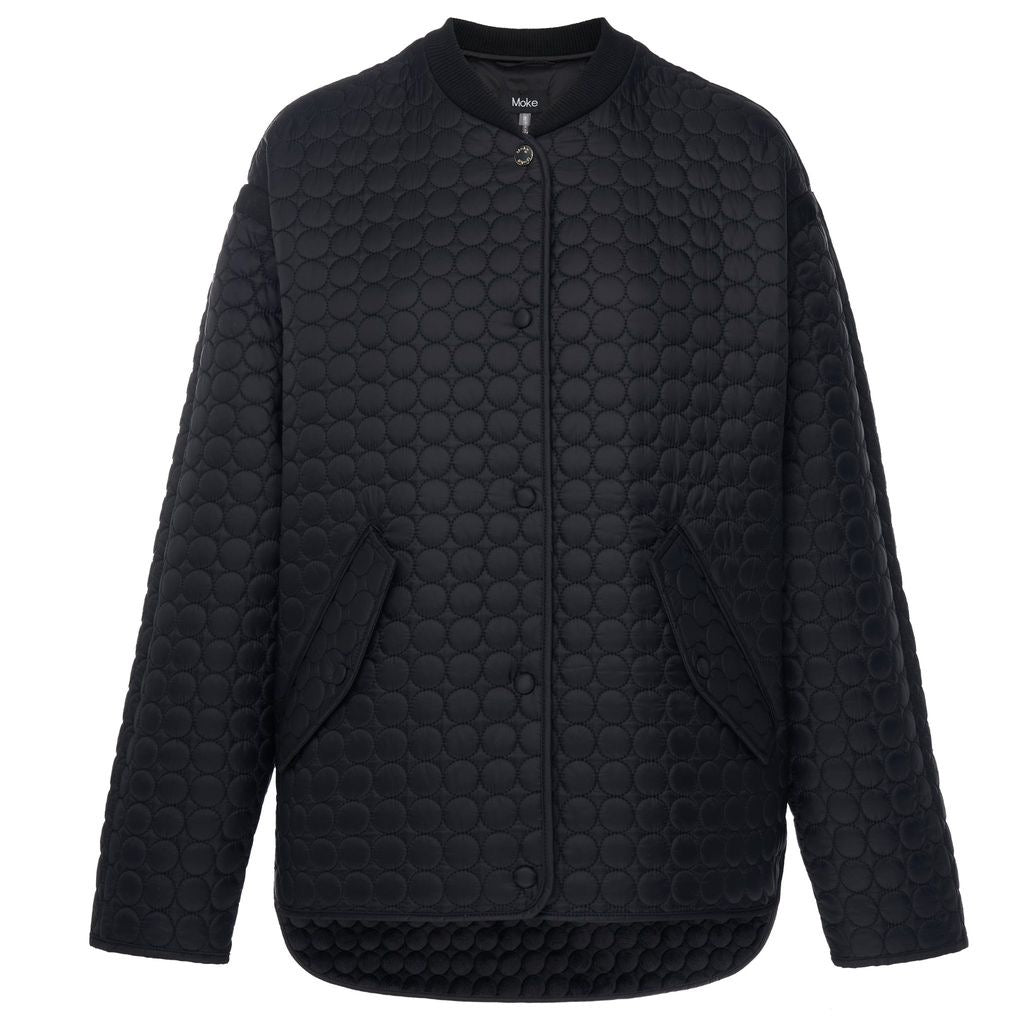 Tilly - Women's Quilt Bomber || Black