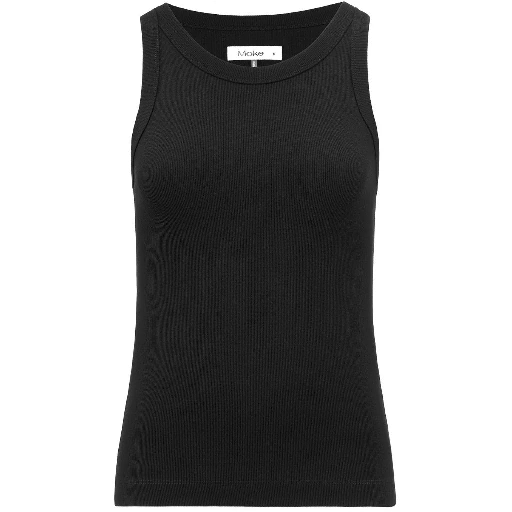 Ede - Women&#39;s Rib Tank ||Black