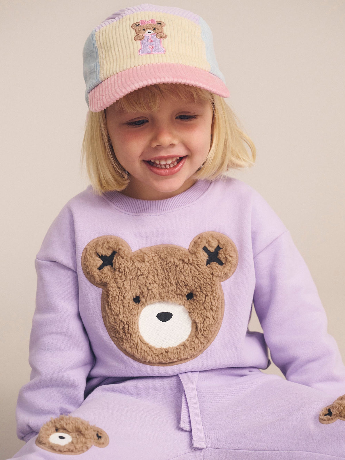 Furry Huxbear Sweatshirt || Orchid