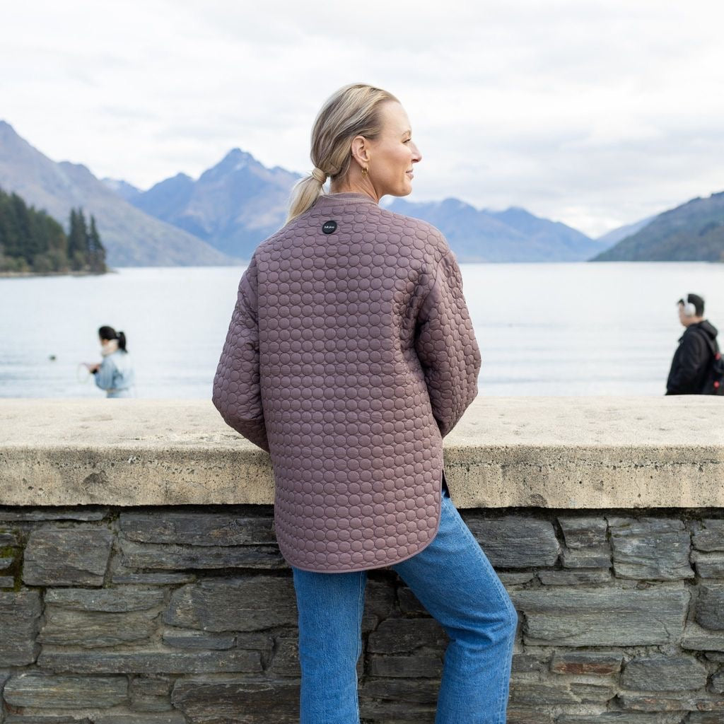 Tilly - Women's Quilt Bomber || Cocoa