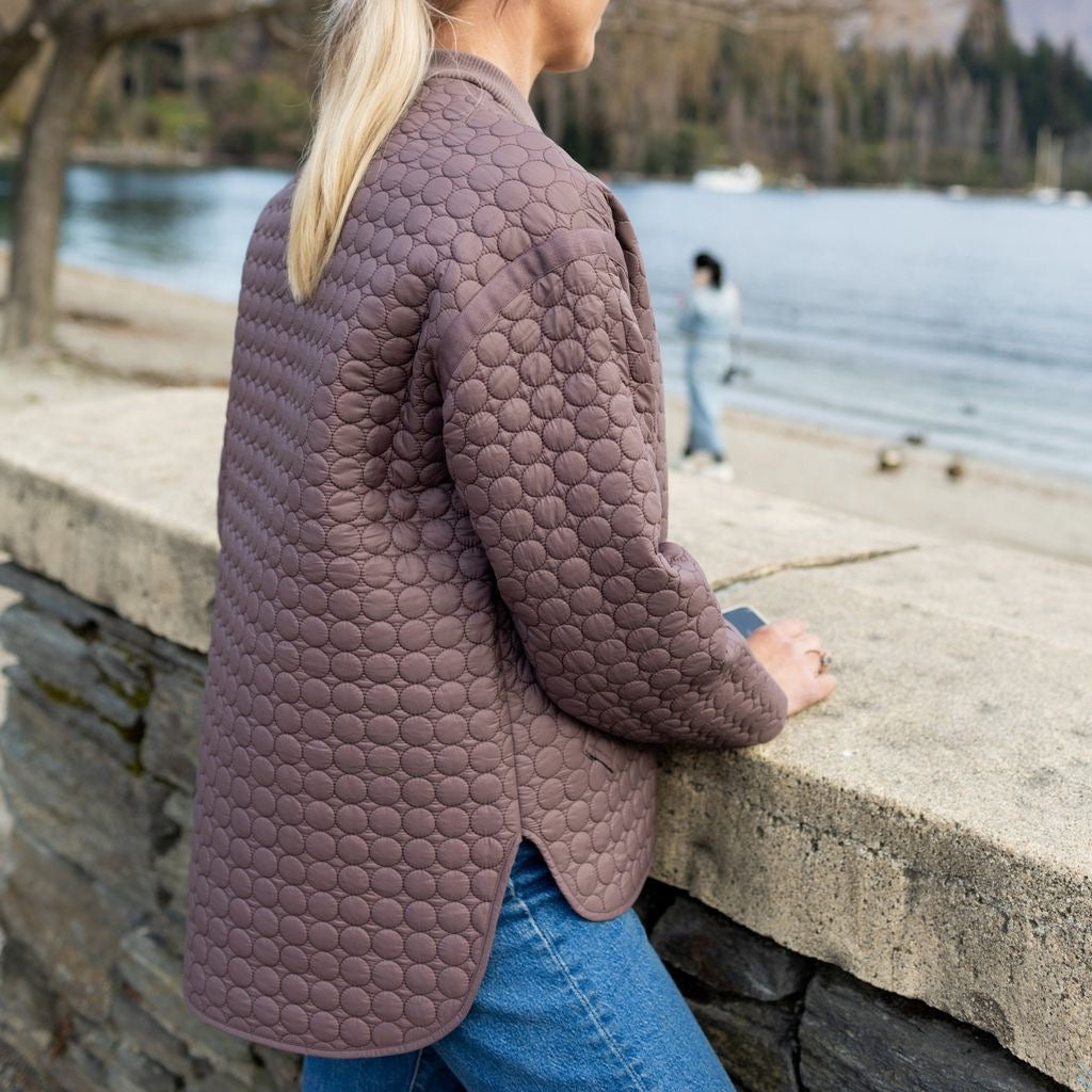 Tilly - Women's Quilt Bomber || Cocoa