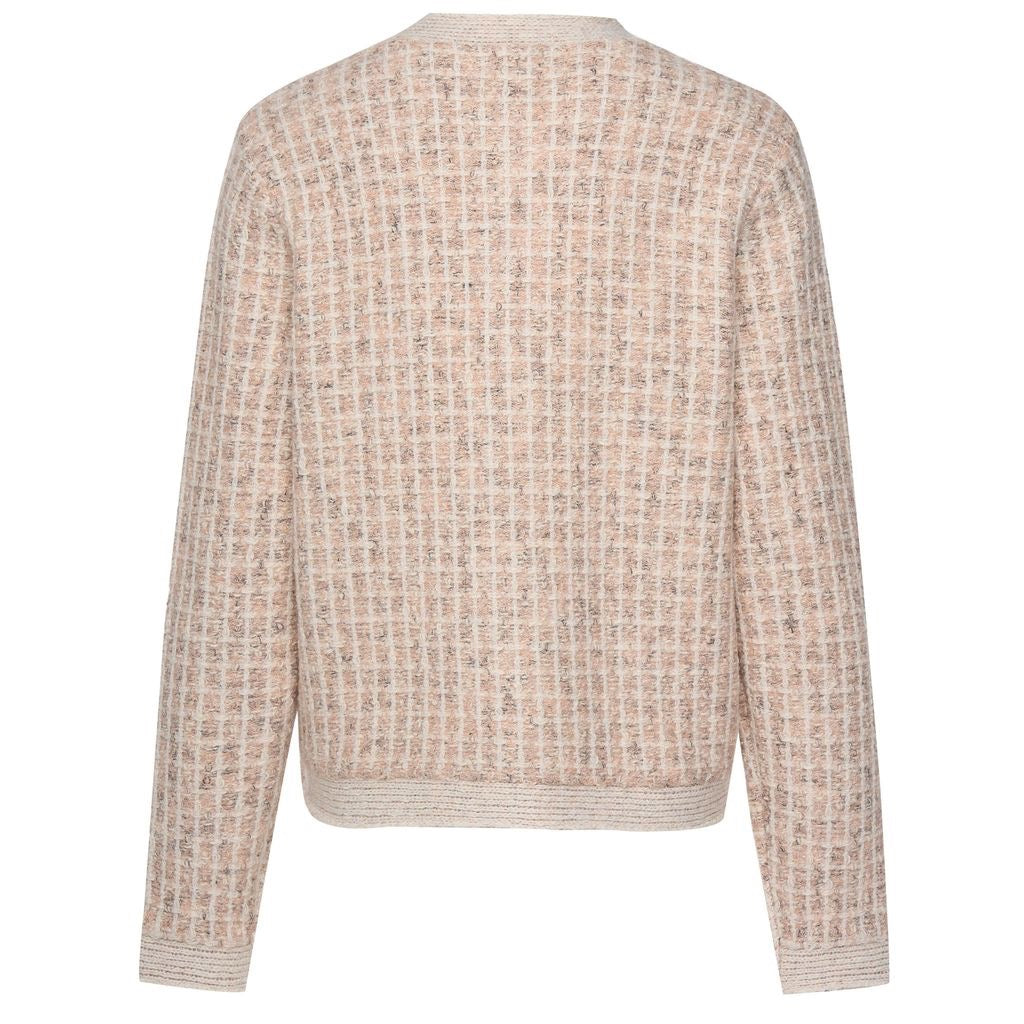 Vivian - Women's Cardigan || Blush Check