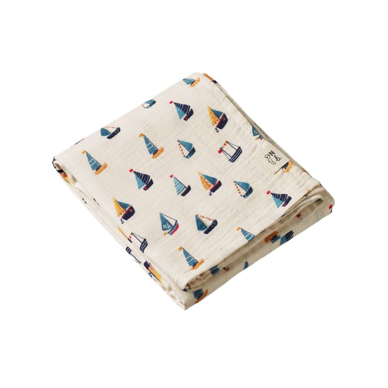 Muslin Wrap || Regatta Print