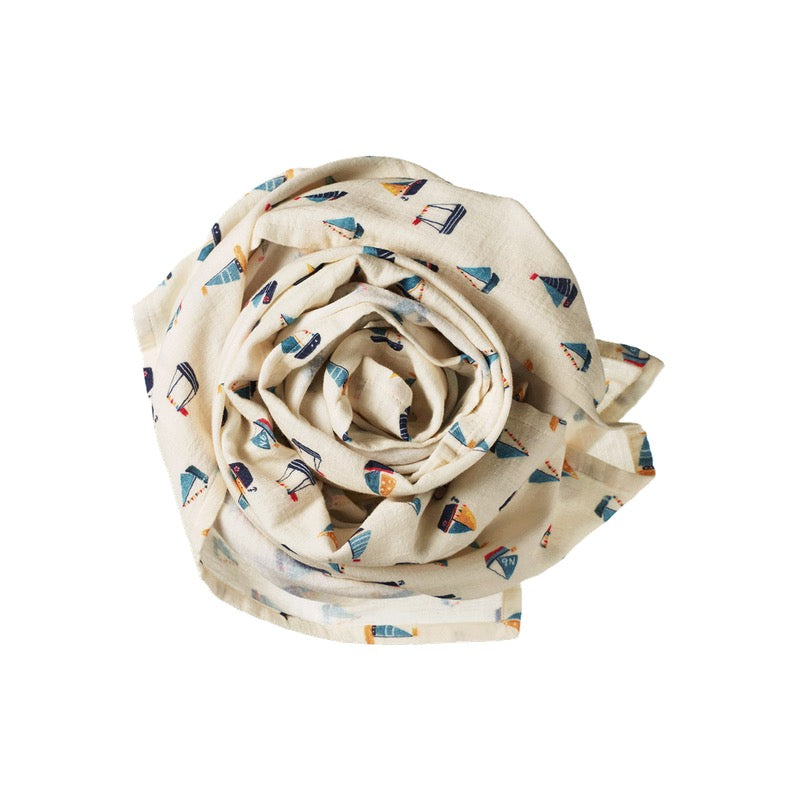 Muslin Wrap || Regatta Print