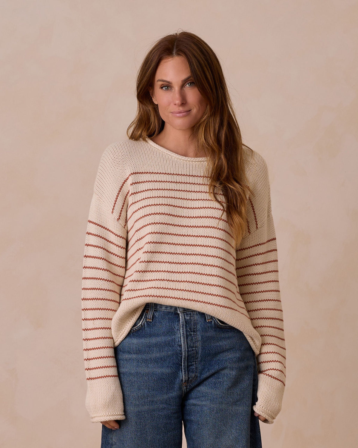 Jacques Sweater || Poppy Stripe