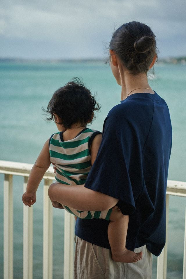 Camper Suit || Peppermint/Navy Stripe
