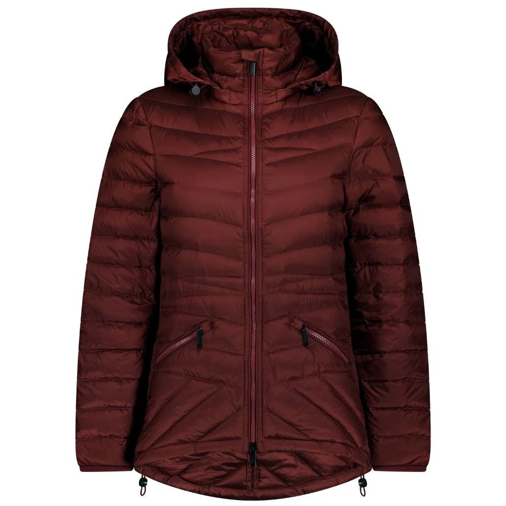 Cushla Women&#39;s Packable Down Jacket || Cabernet