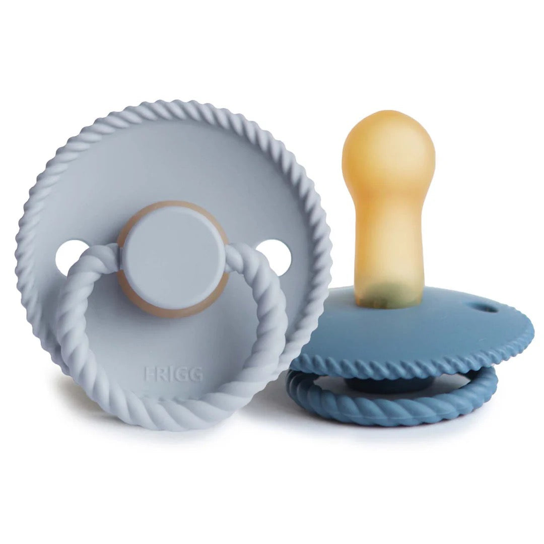 Rope Pacifier Latex || Powder Blue/Ocean View