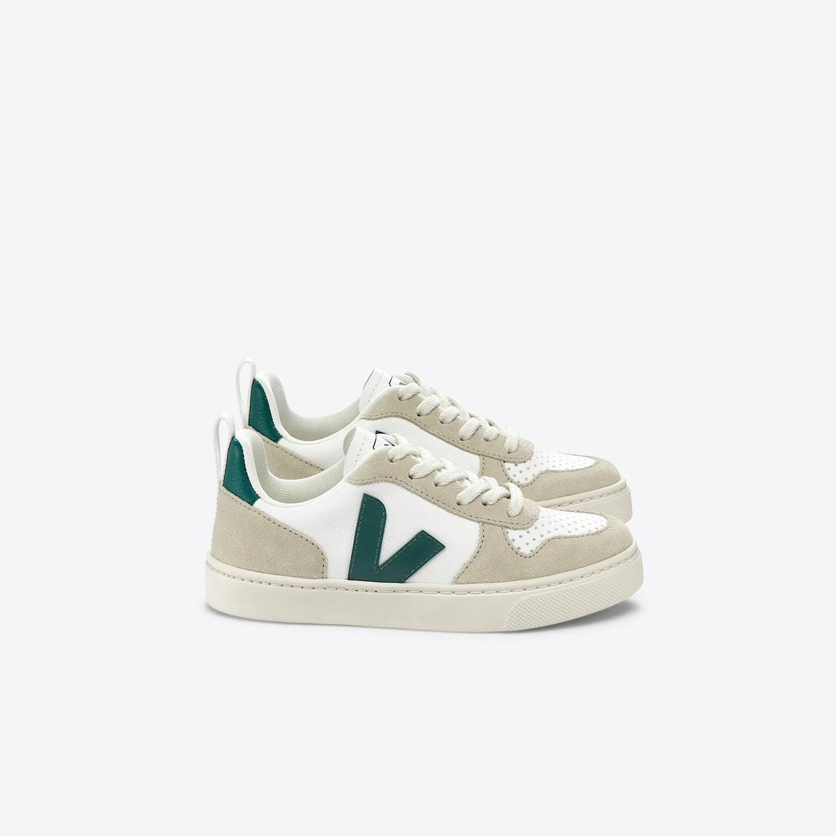 Small V10 Laces Sneaker || Extra White/Brittany Almond