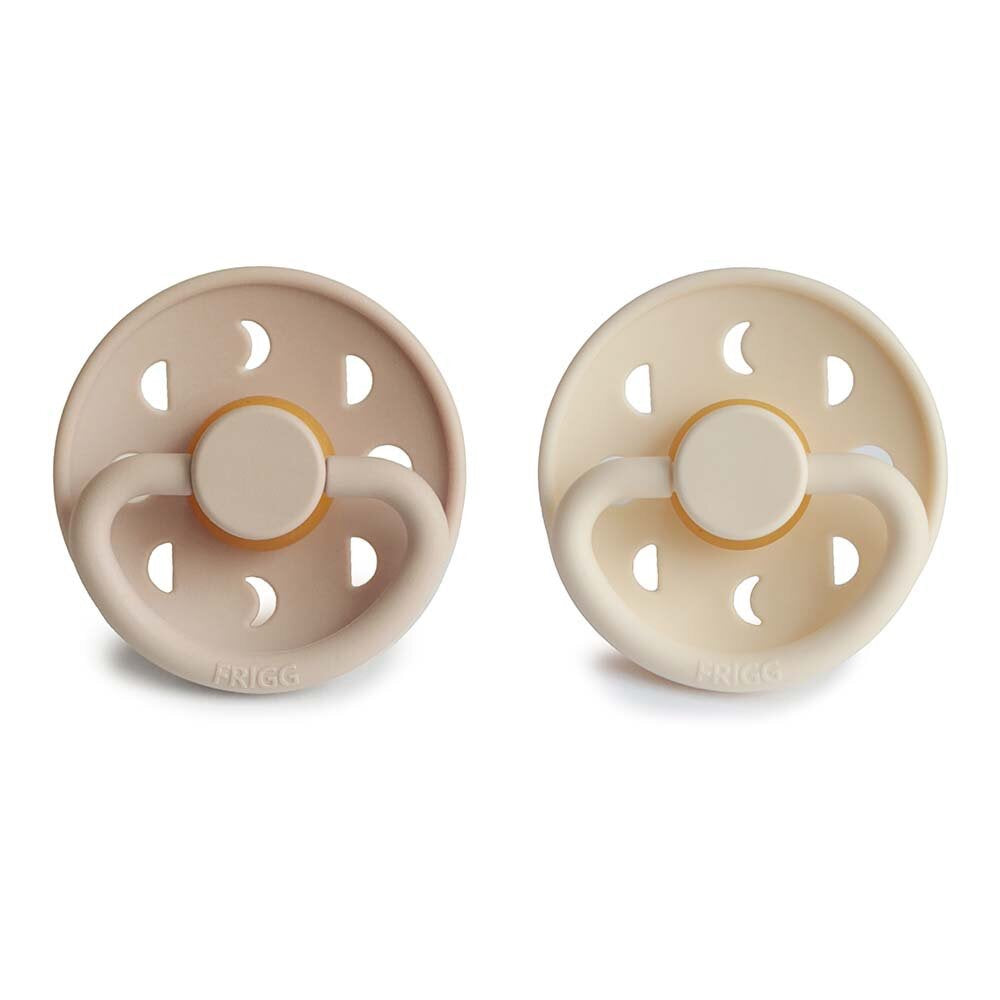 Moon Phase Pacifier Latex || Cream/Croissant