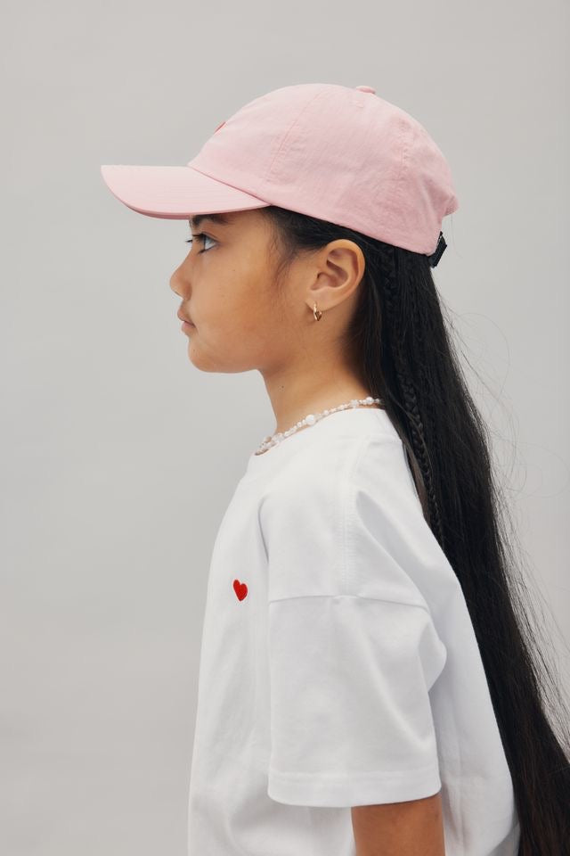 Nylon Heart Cap || Shell Pink