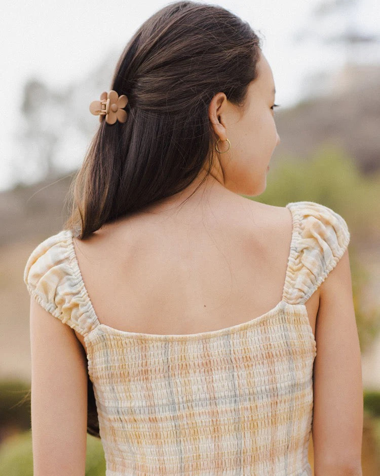 Flower Clip || Grapefruit/Eucalyptus/Pink