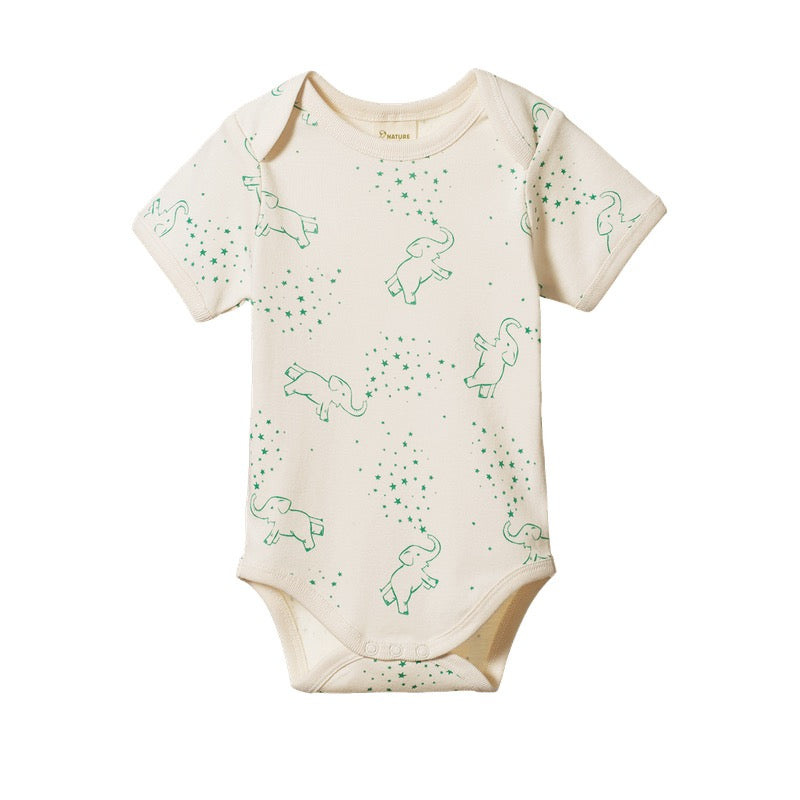 Short Sleeve Bodysuit || Fairground Print