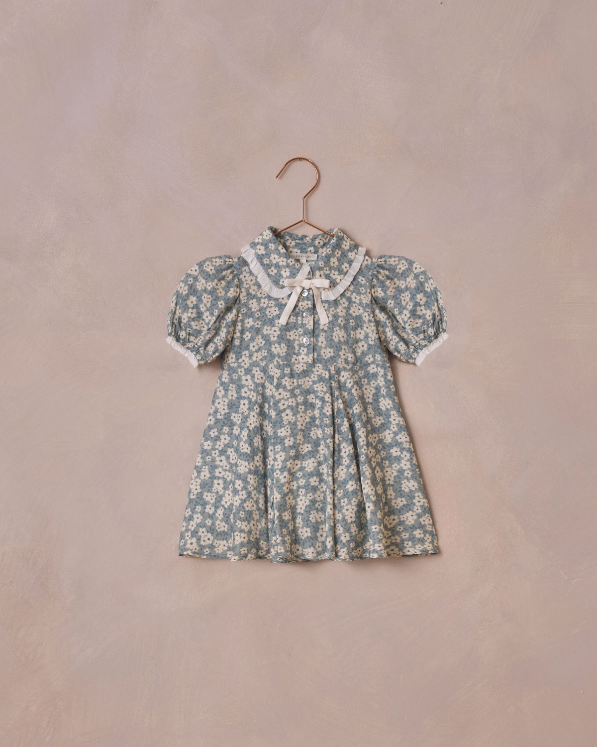 Sara Dress || Aqua Ditsy