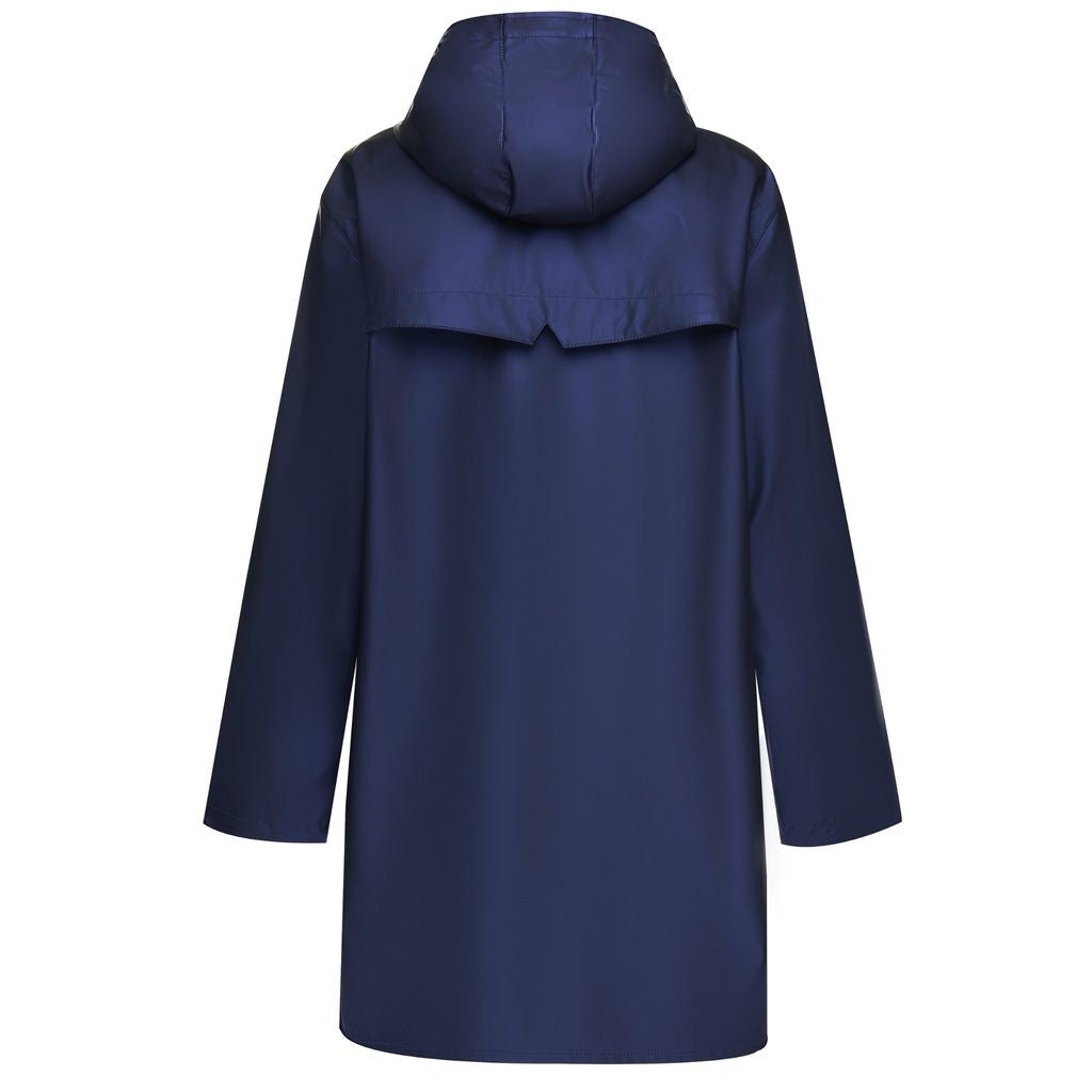 Charlie - Women's Rain Coat || Metallic Blue