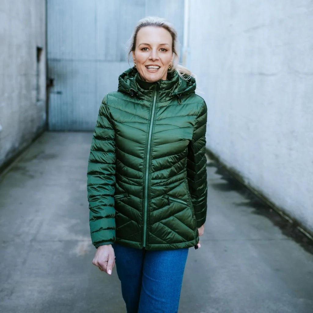 Cushla Women&#39;s Packable Down Jacket || Cypress