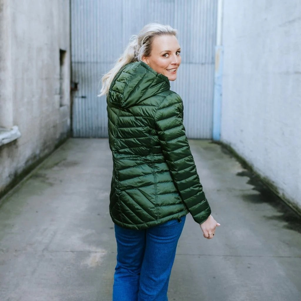 Cushla Women&#39;s Packable Down Jacket || Cypress