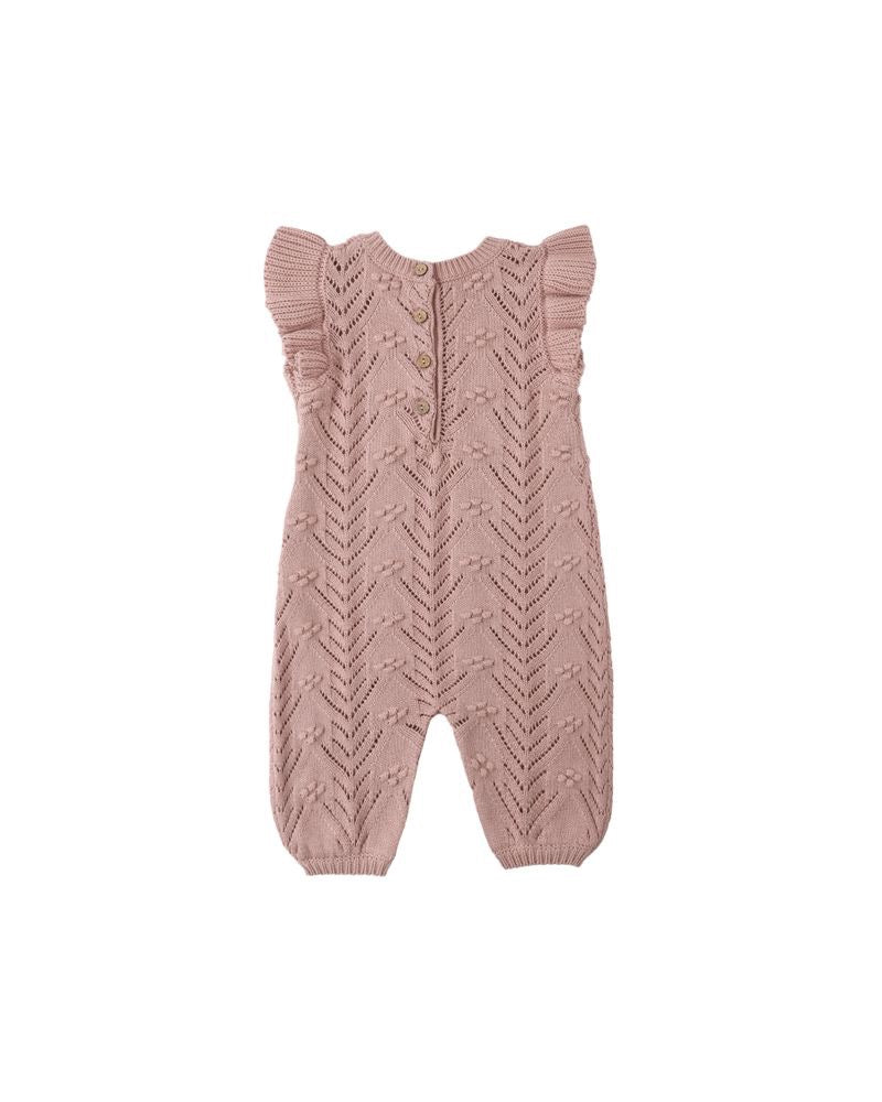 Mira Knit Romper || Mauve