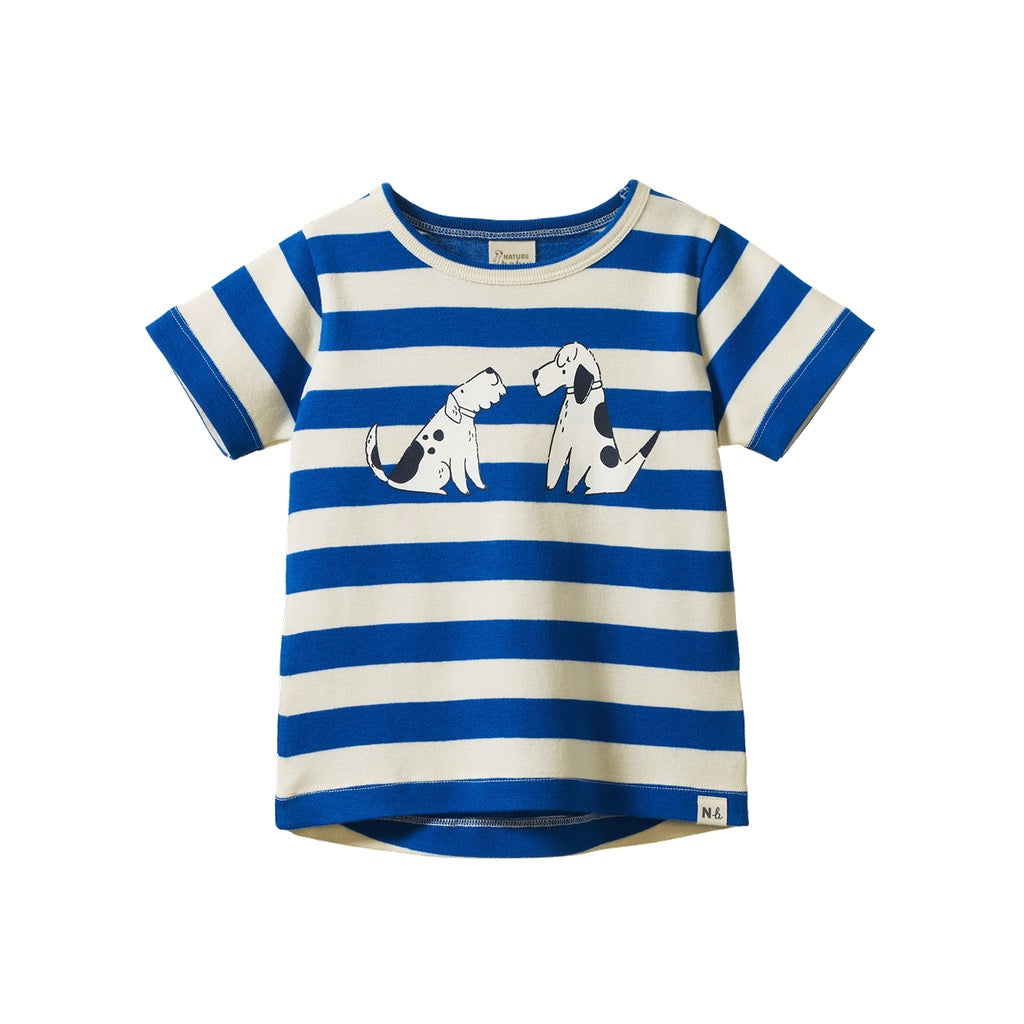 River Tee || Dog Walk Blue Print