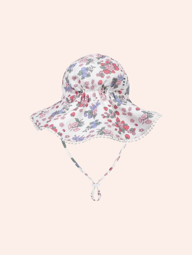 Strawberry Garden Sunhat || Cream