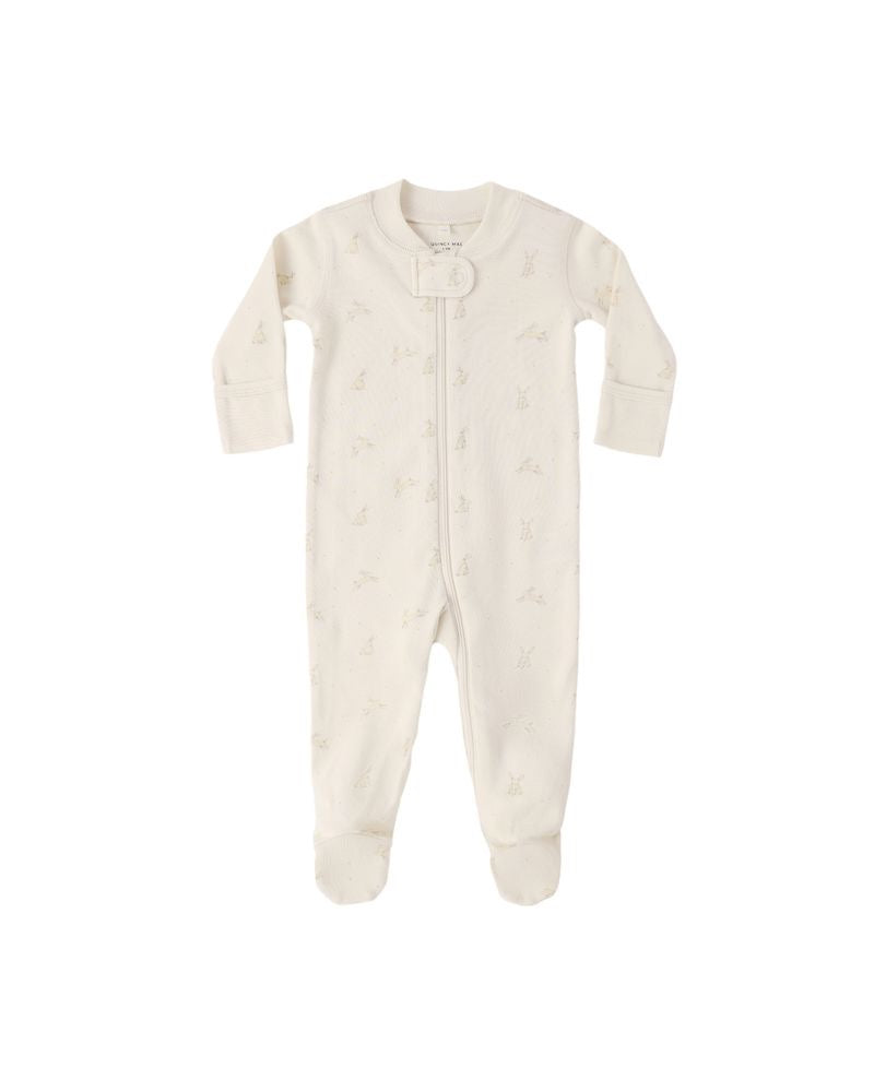 Zip Long Sleeve Sleeper Footie || Bunnies