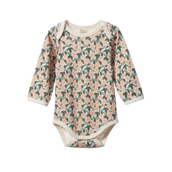 Long Sleeve Bodysuit || Garland Print