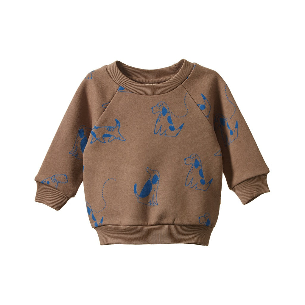 Emerson Sweater || Dog Walks Print