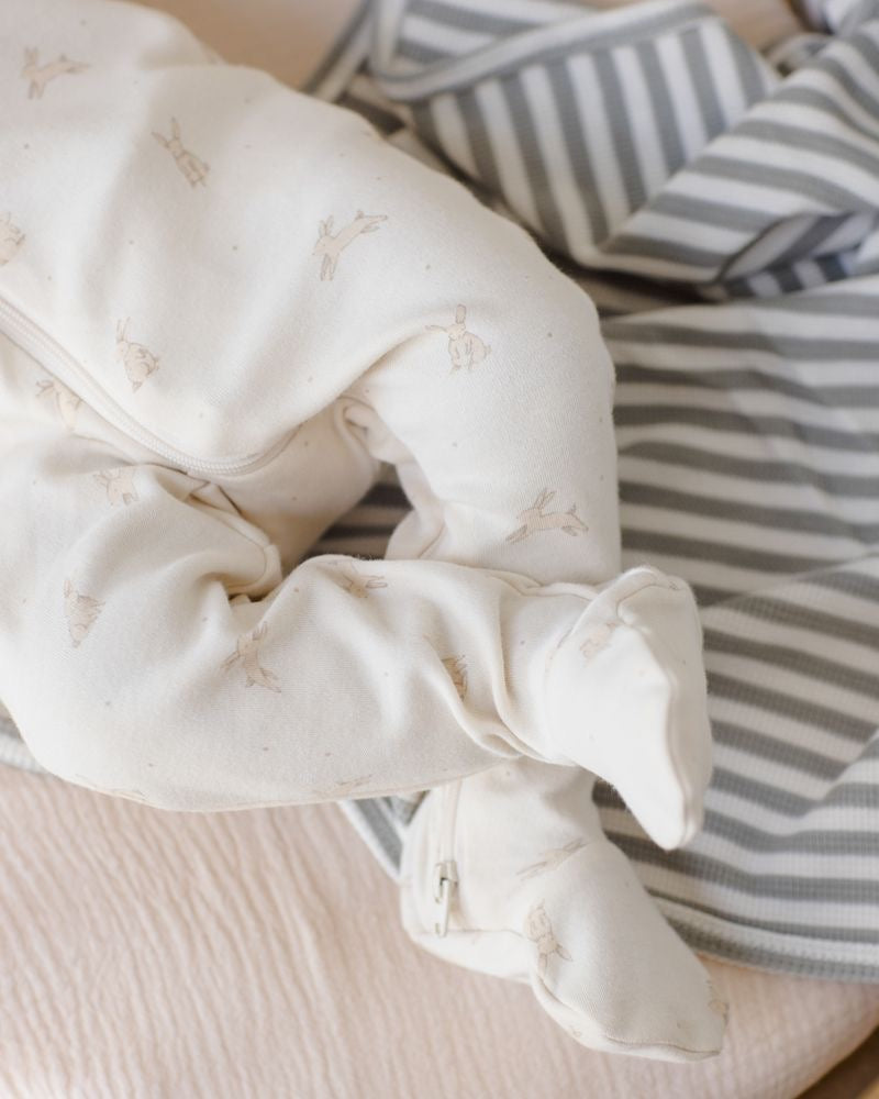 Zip Long Sleeve Sleeper Footie || Bunnies