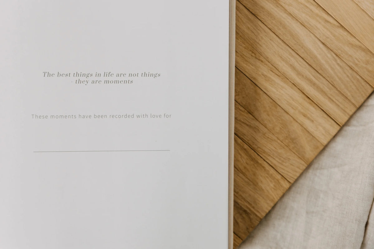 Hold the Moments || Family Keepsake Journal