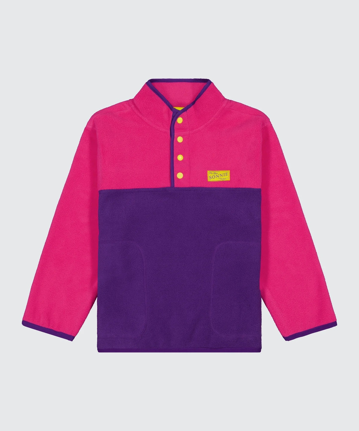 Colour Block Fleece || Pink/Purple