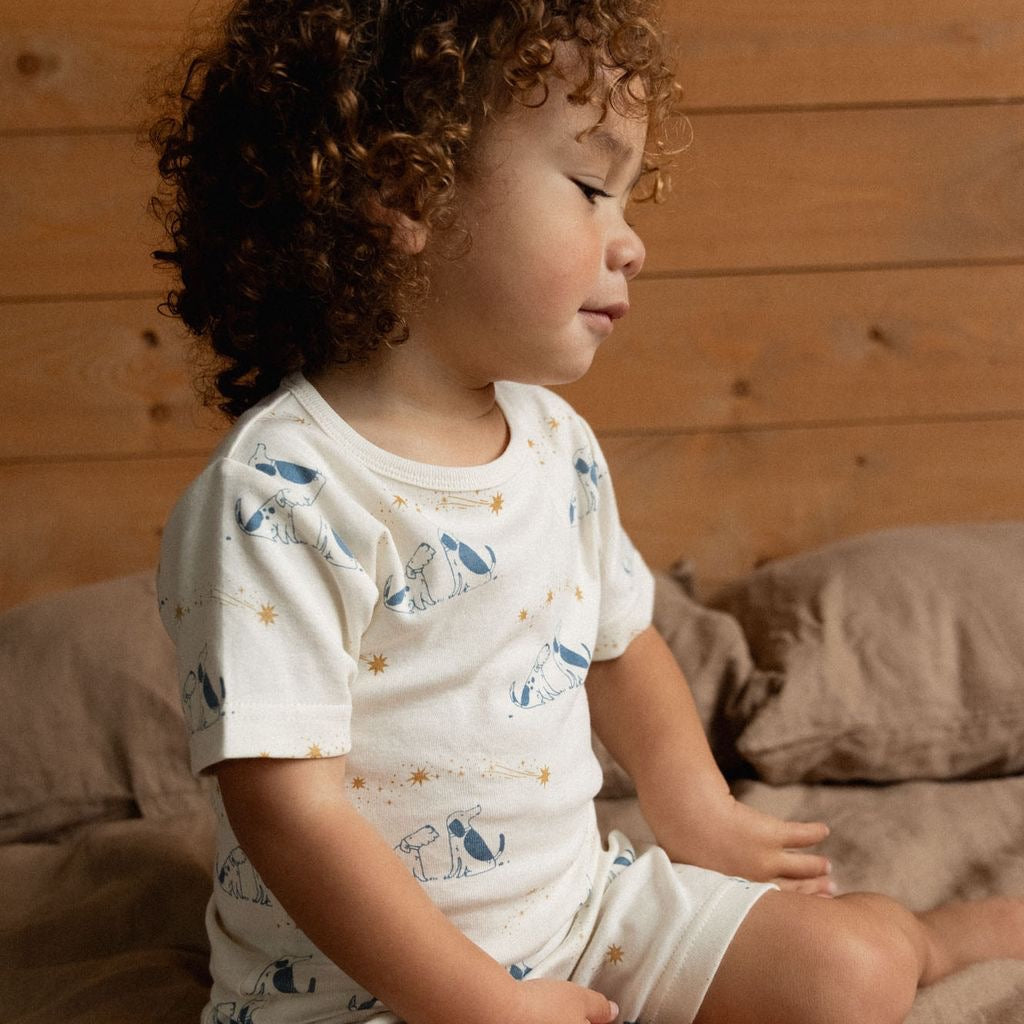 Shortie Pyjama Set || Dog Dream Print
