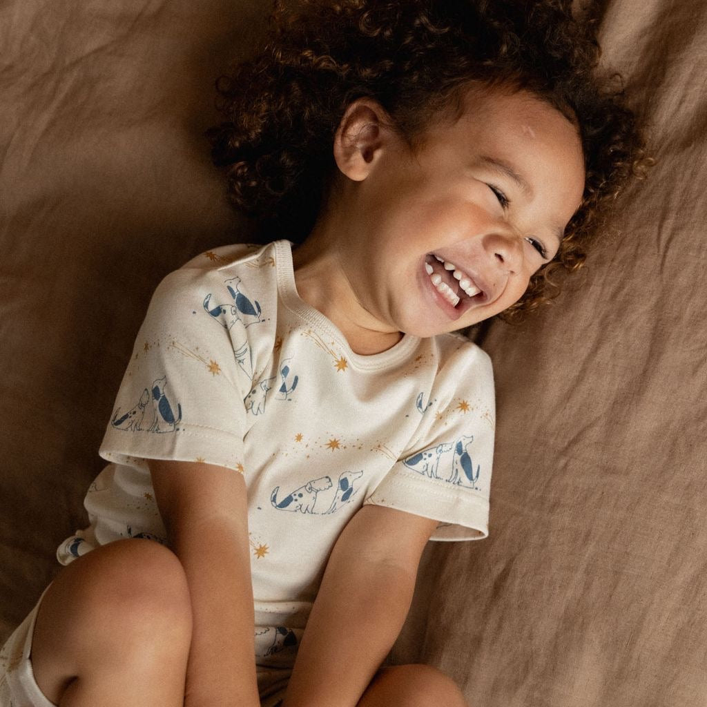 Shortie Pyjama Set || Dog Dream Print
