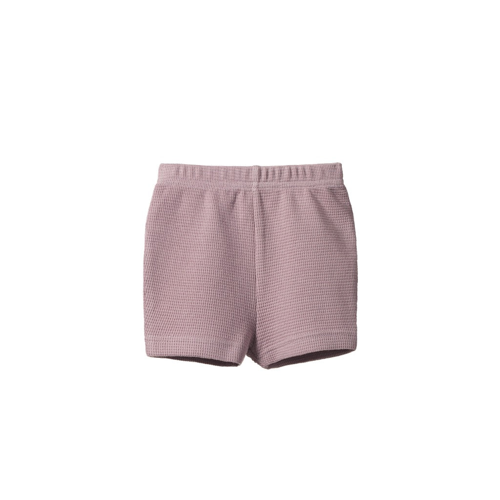 Selby Waffle Shorts || Lilac