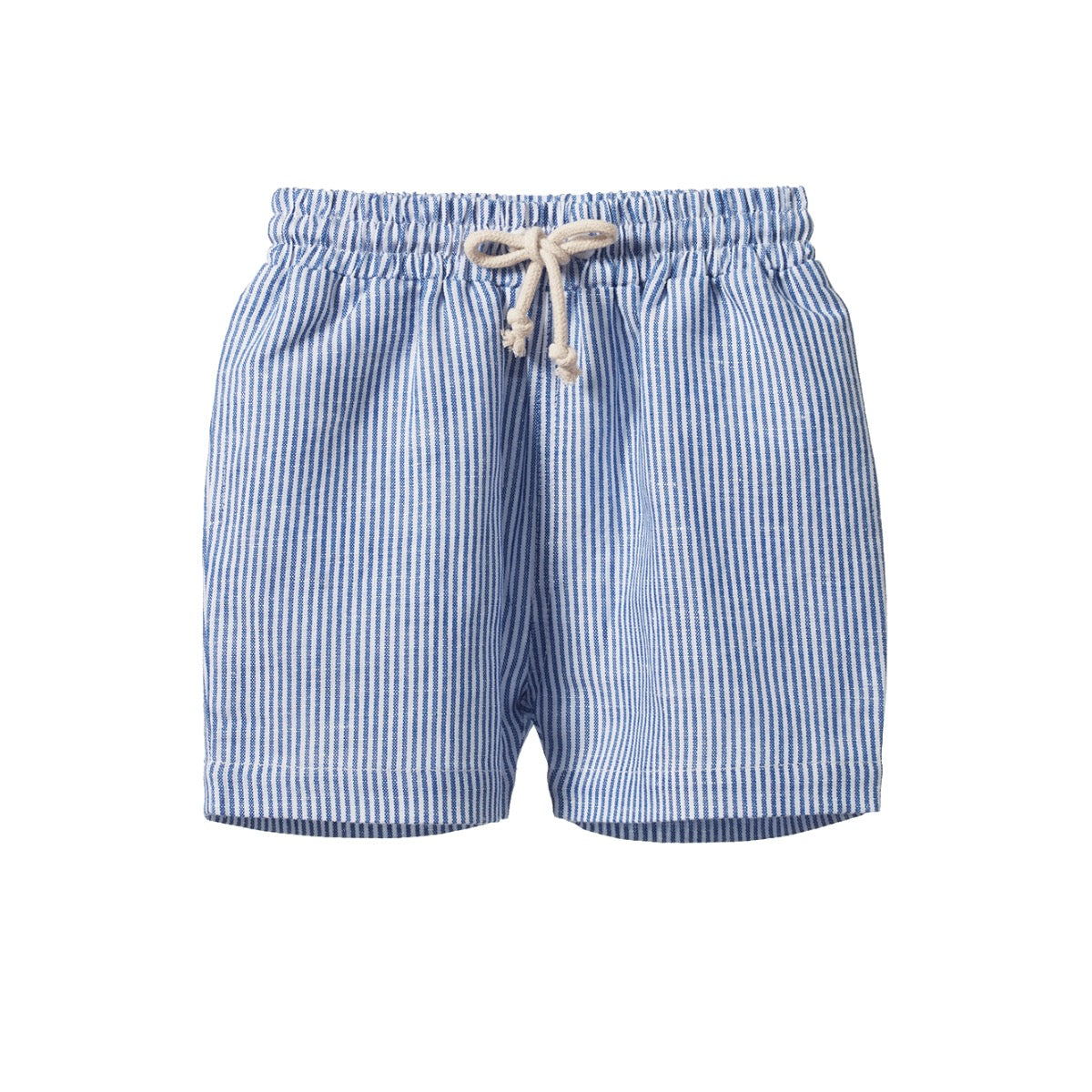 James Shorts Linen || Blue Stripe