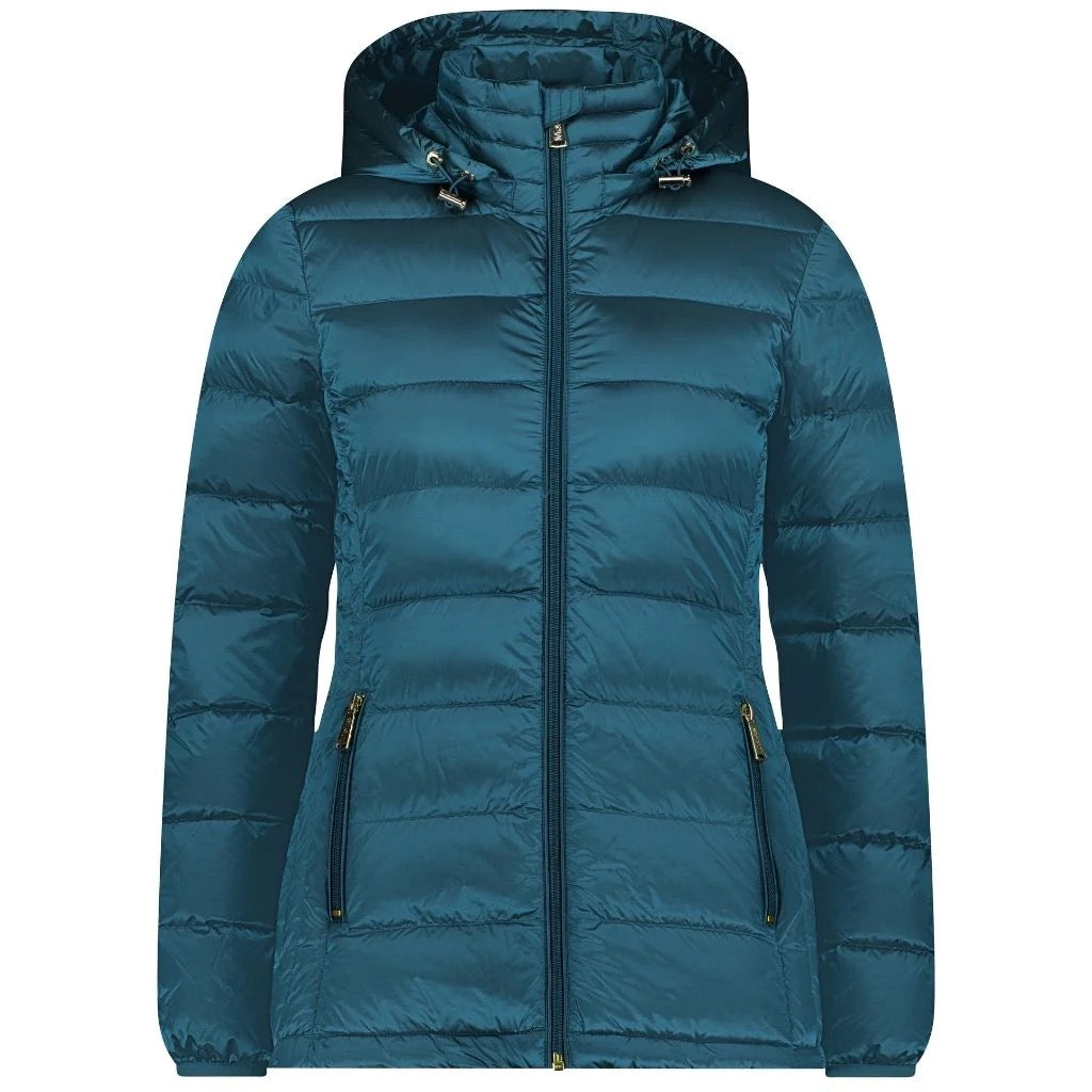 Lynnette Womens Packable Down Jacket || Empire Teal