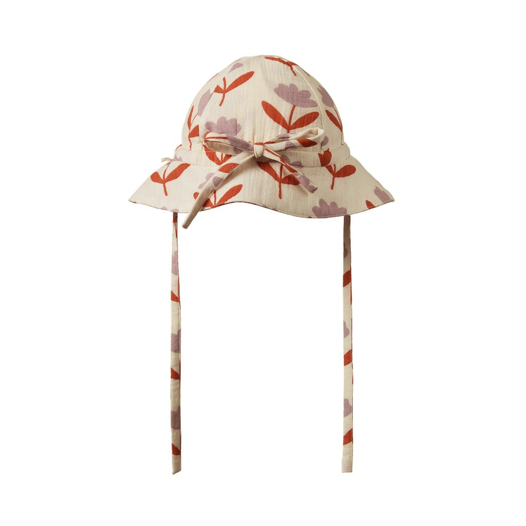 Muslin Sunhat || Fleurette Print