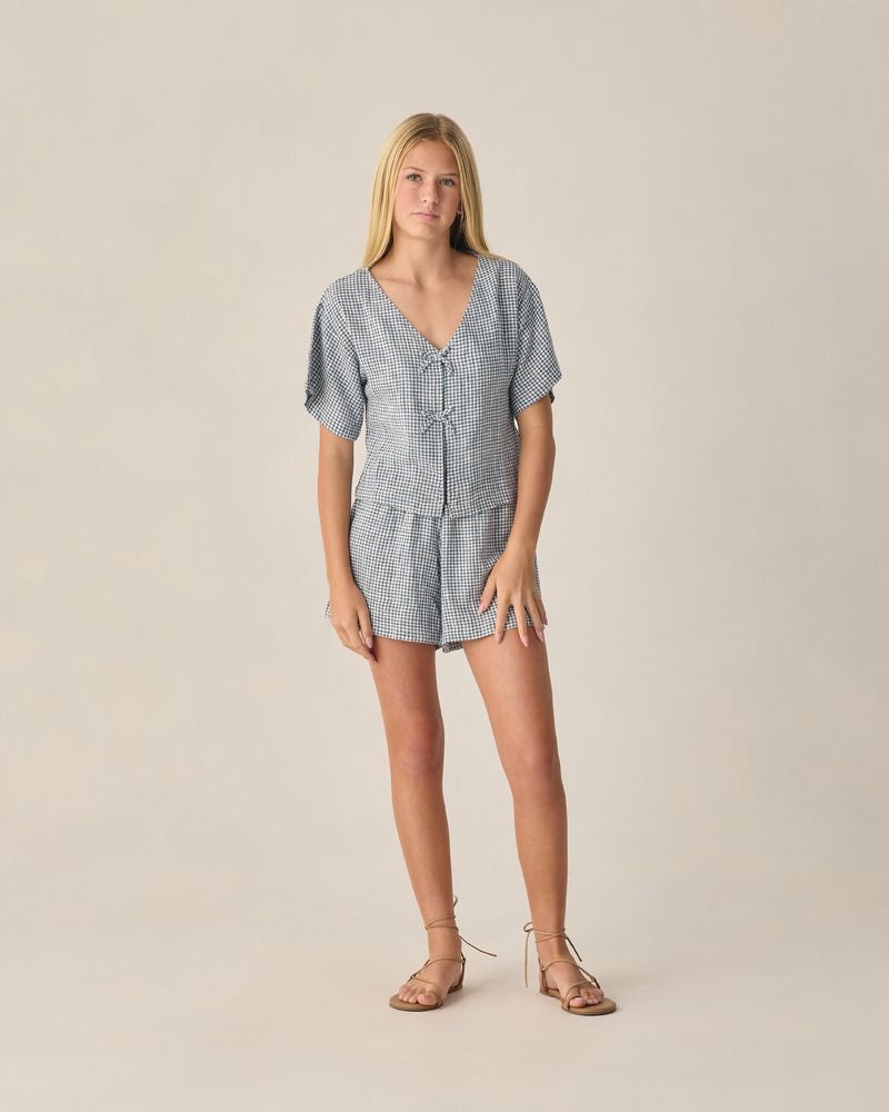 Teen Juniper Set || Marine Gingham
