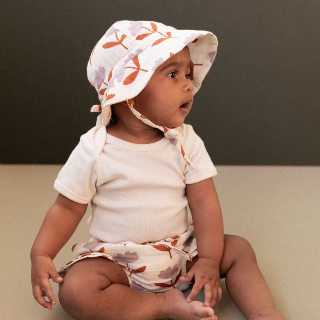 Muslin Sunhat || Fleurette Print