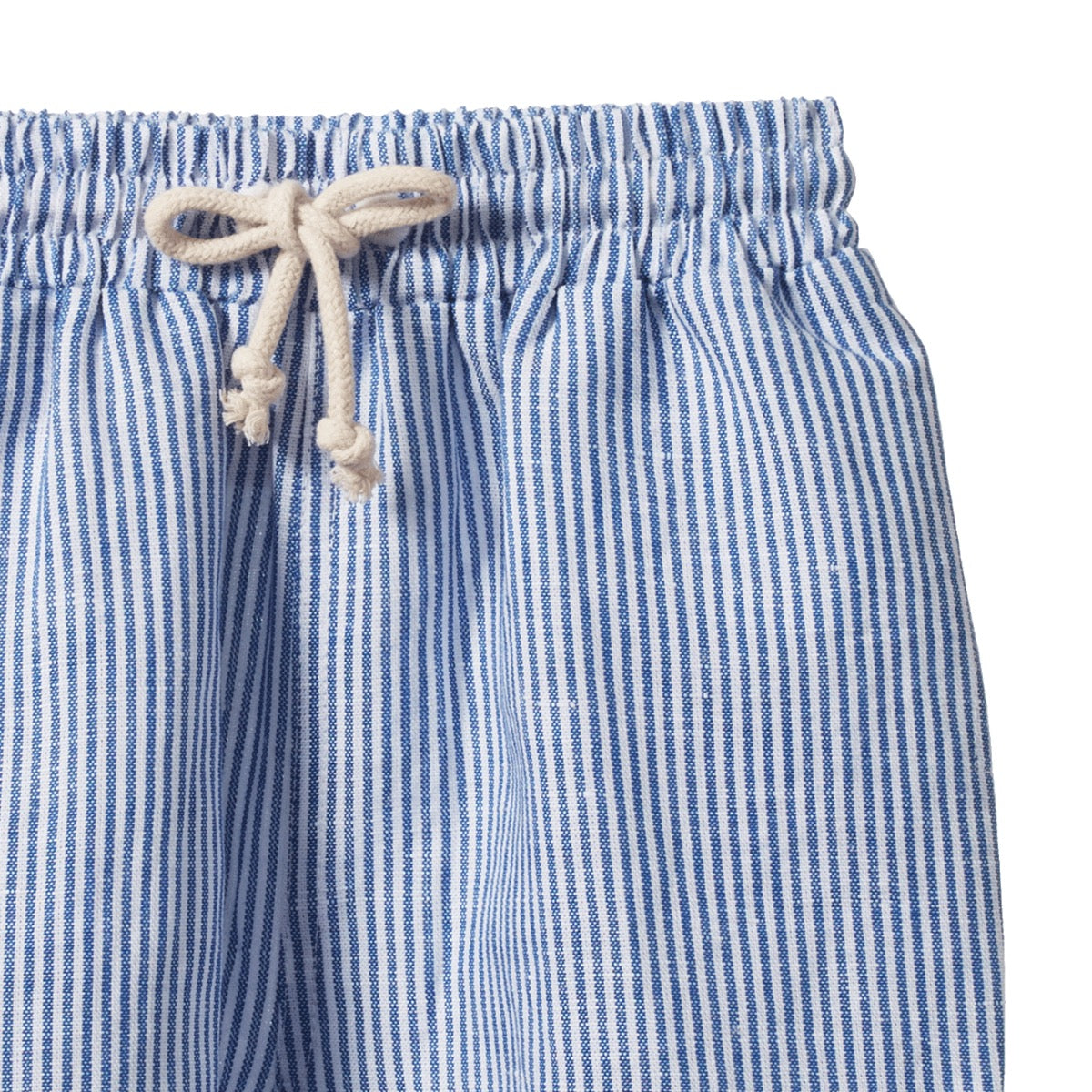 James Shorts Linen || Blue Stripe