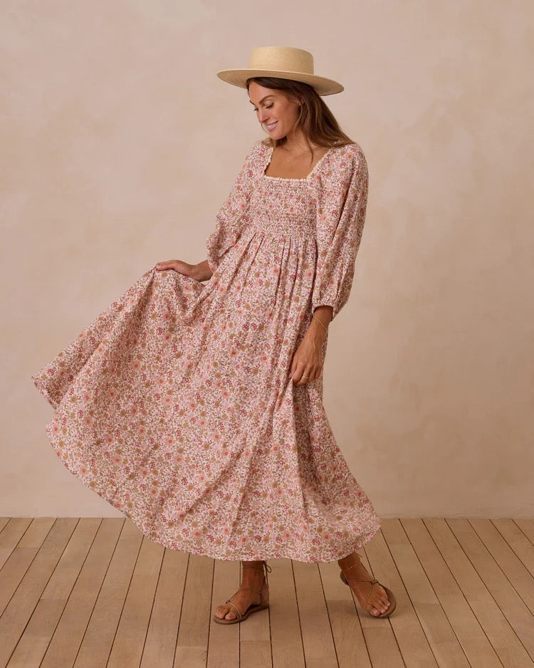 Della Dress || Pink Gardenia