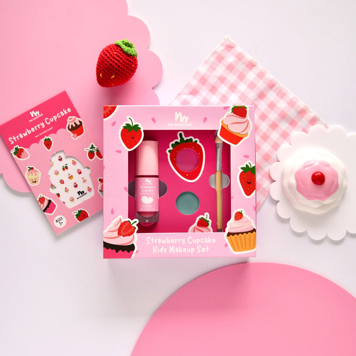 No Nasties Makeup Gift Set || Strawberry Cupcake