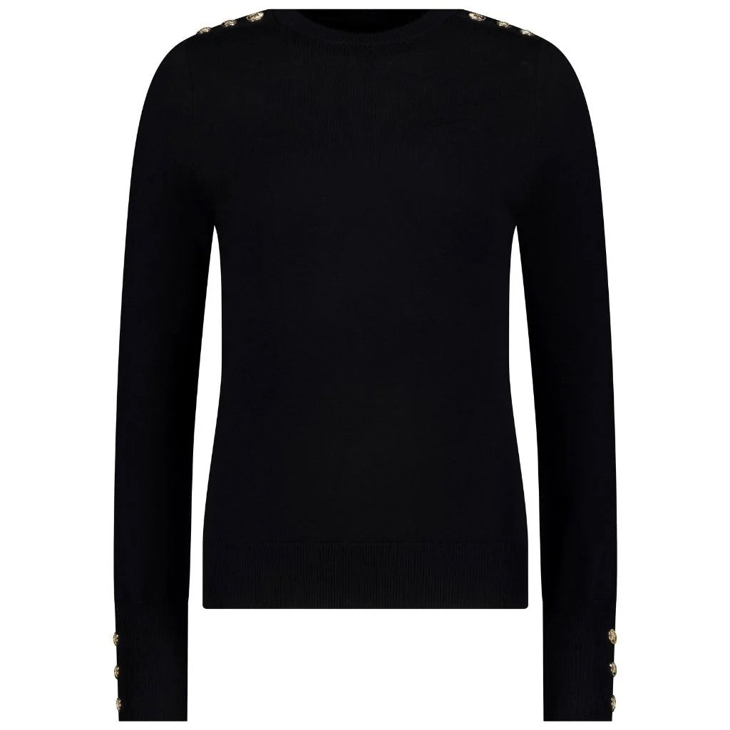 Nicki - Women&#39;s Knit Sweater || Black